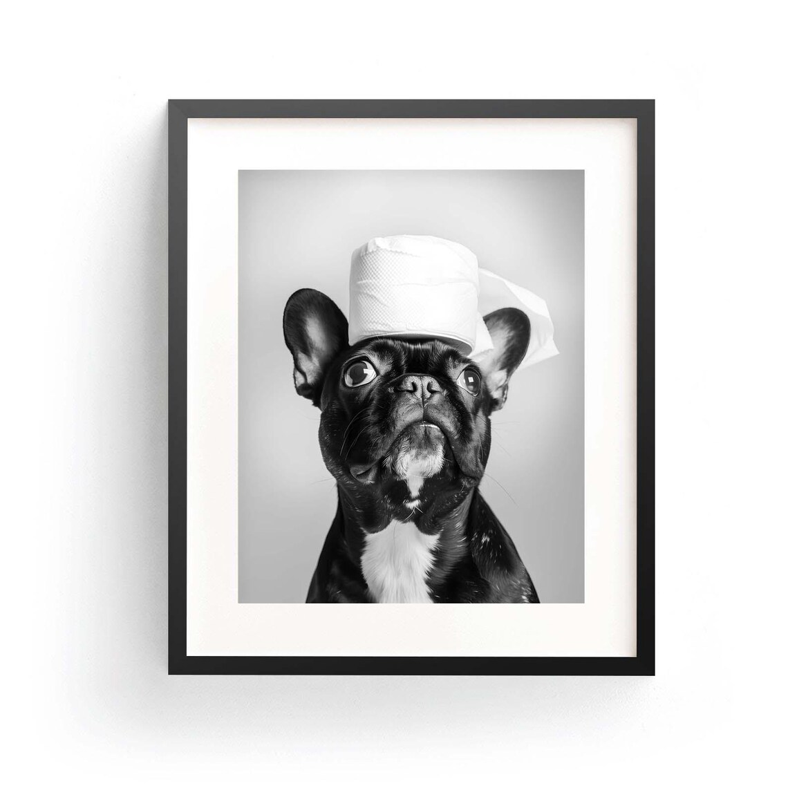 French Bulldog Funny Pet Portrait Art Print