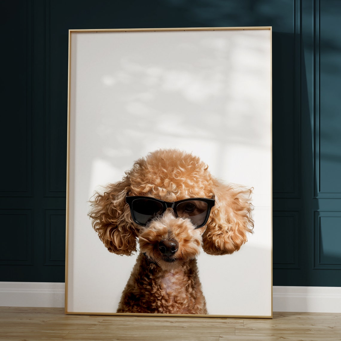 Poodle In Sunglasses Print Poodle Dog Print Poodle Dog Poster Funny Poodle Dog Print Poodle Dog Art Funny Dog Print Funny Dog Art - Image 2