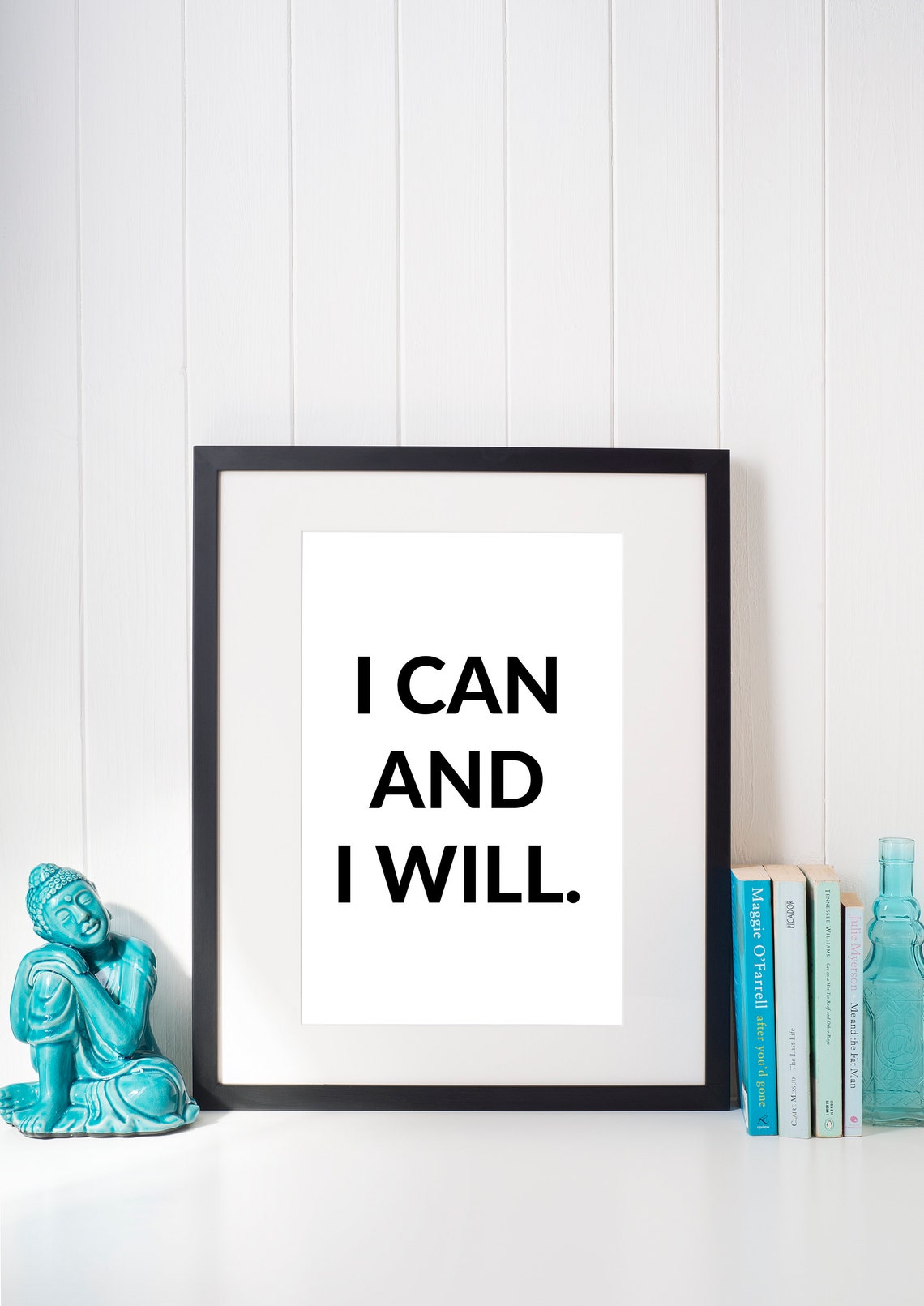 I Can And I Will Bold Motivational Success Mindset Quote Poster - Image 2