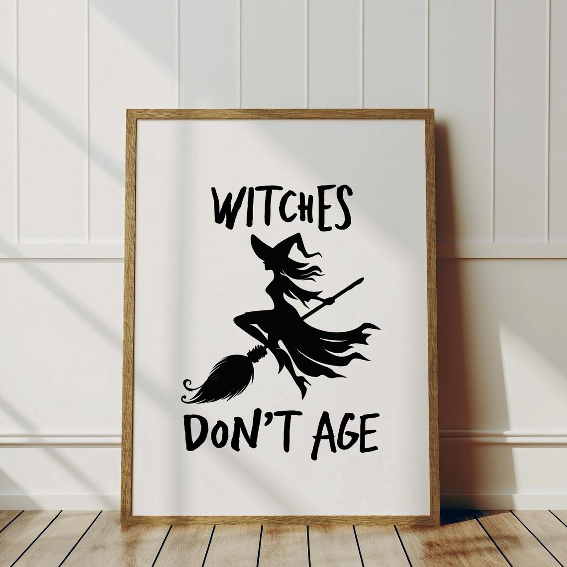 Funny Witch Birthday Poster Print, Sassy Feminist Decor