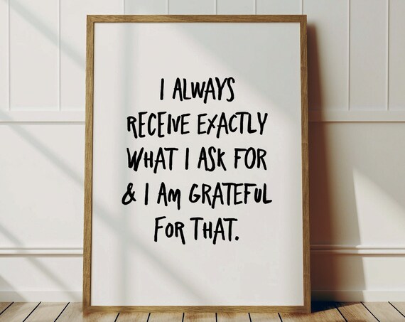 Motivational Quote Poster, Minimalist Affirmation