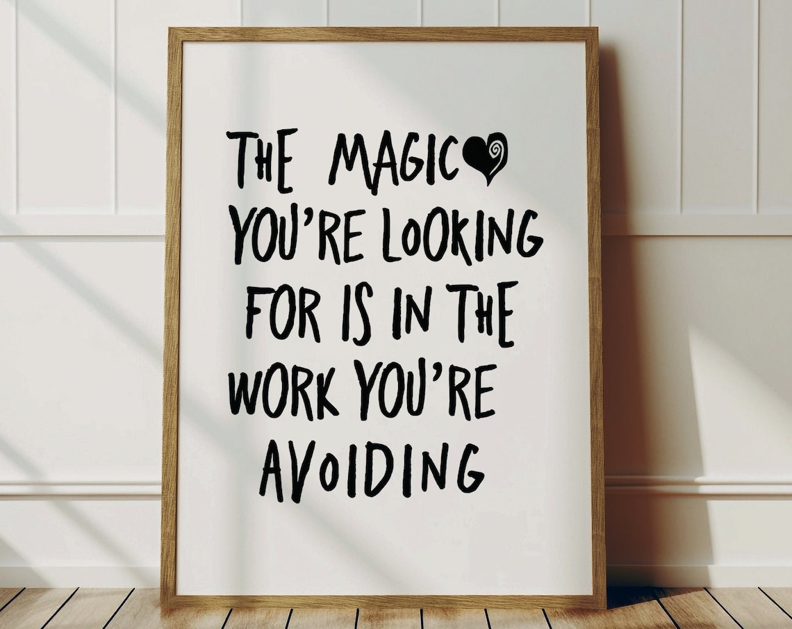 Motivational Quote Print, Minimalist Trendy Decor
