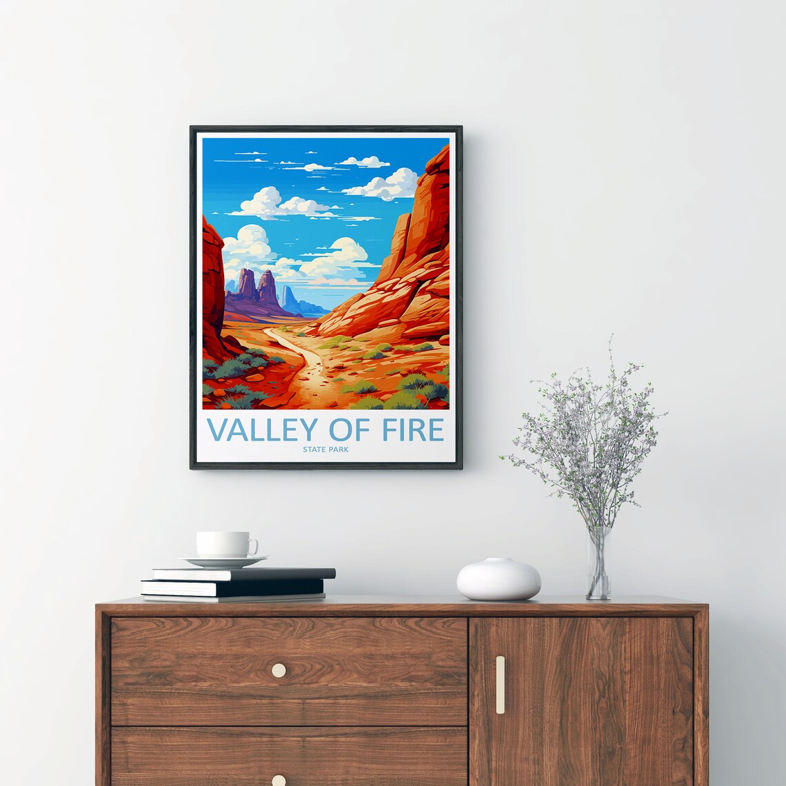 Valley Of Fire Travel Poster, State Park Gift - Image 2