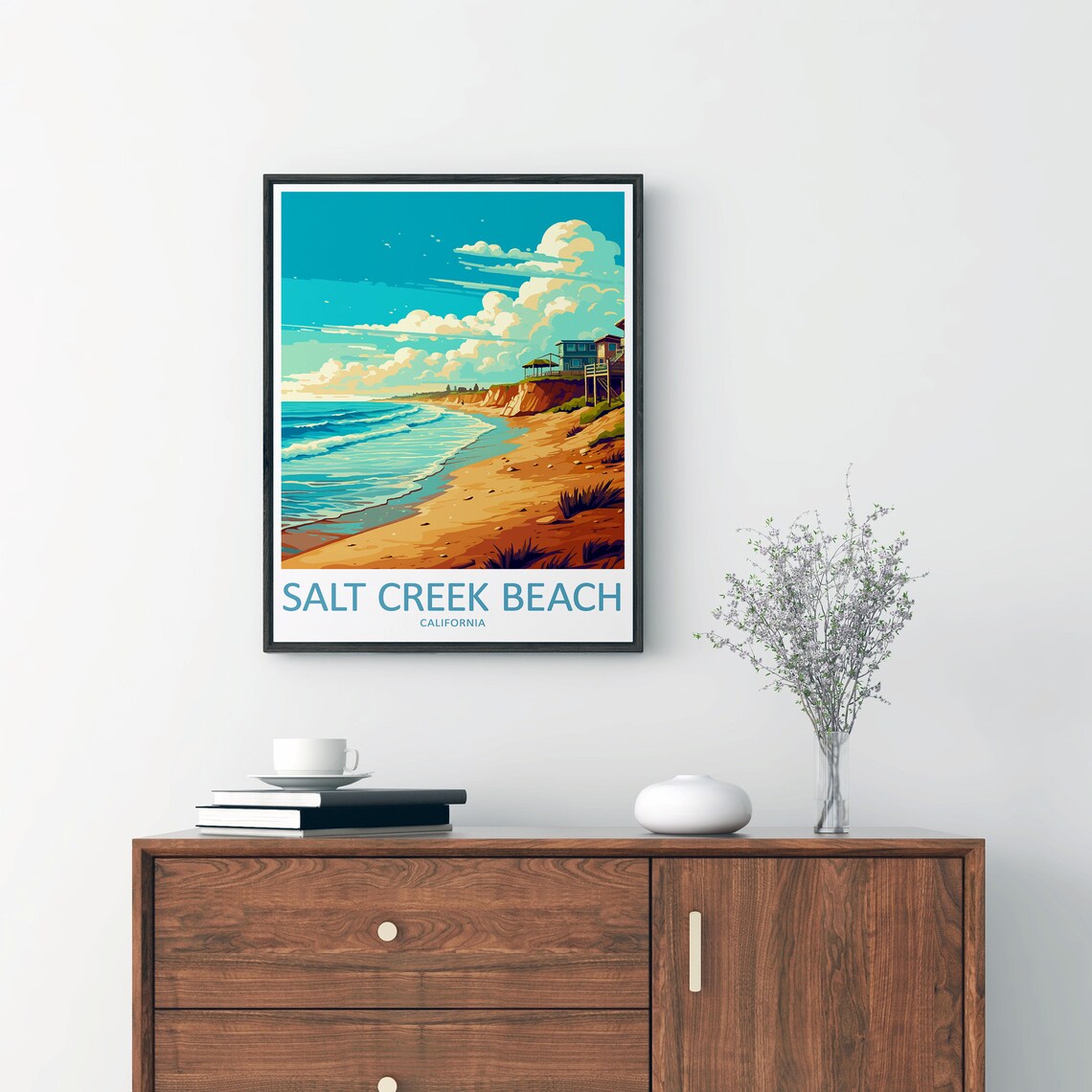 Salt Creek Beach Travel Poster, California Decor - Image 2