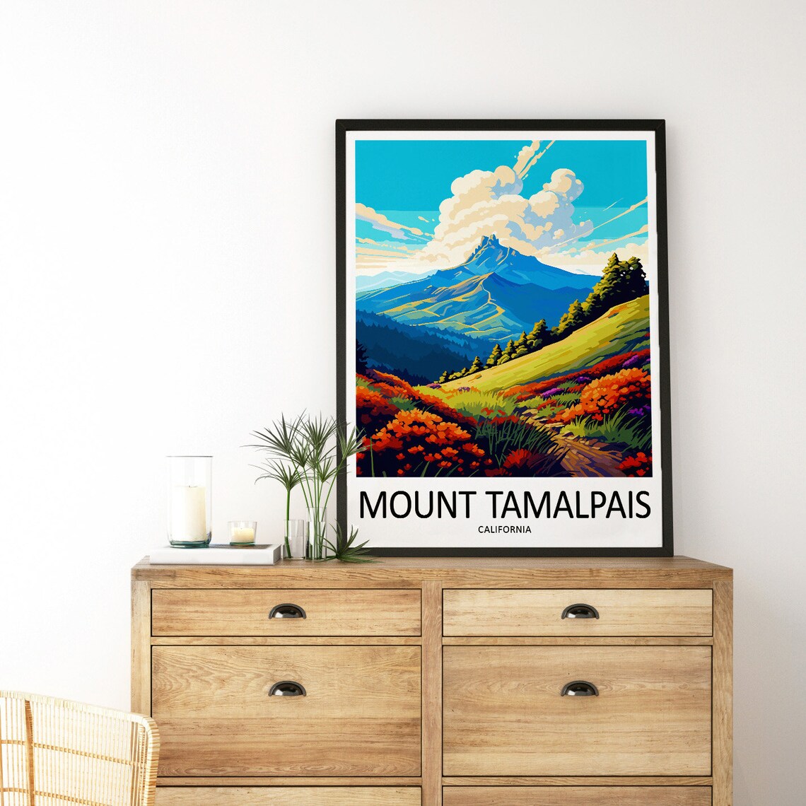 Mount Tamalpais Travel Poster, California Gift - Image 3
