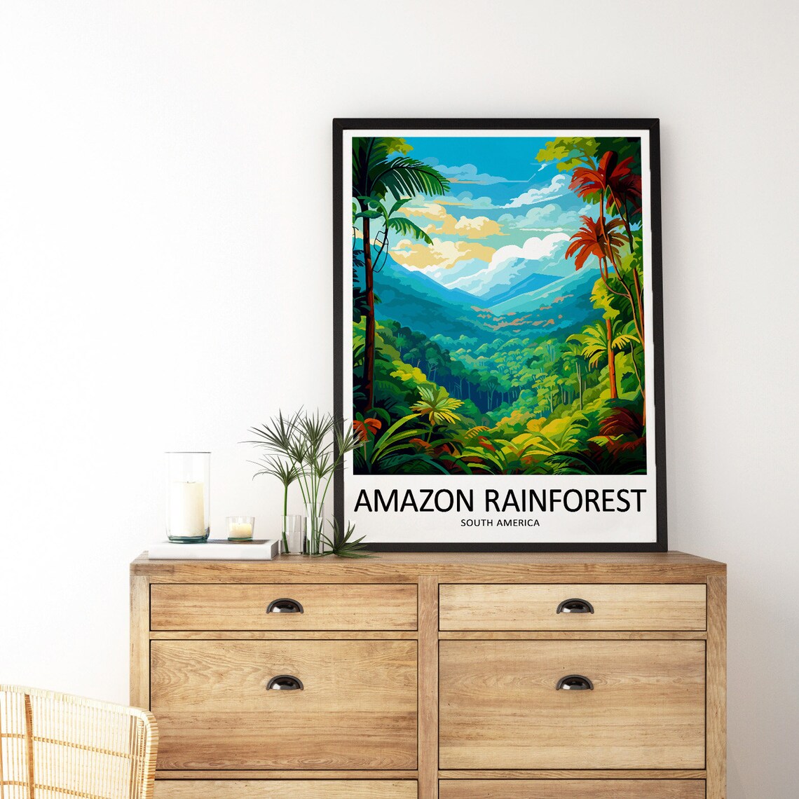 Amazon Rainforest Travel Poster, South America - Image 3