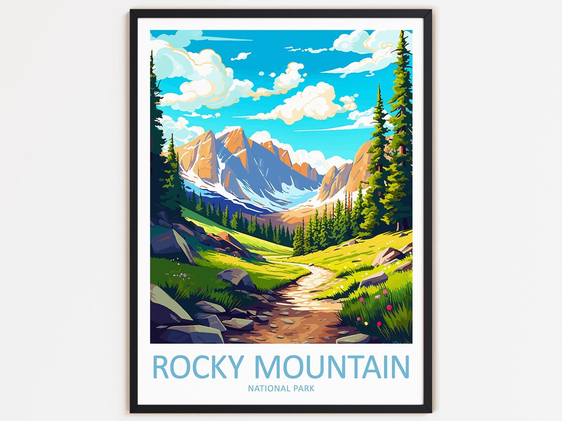 Rocky Mountain National Park Travel Poster