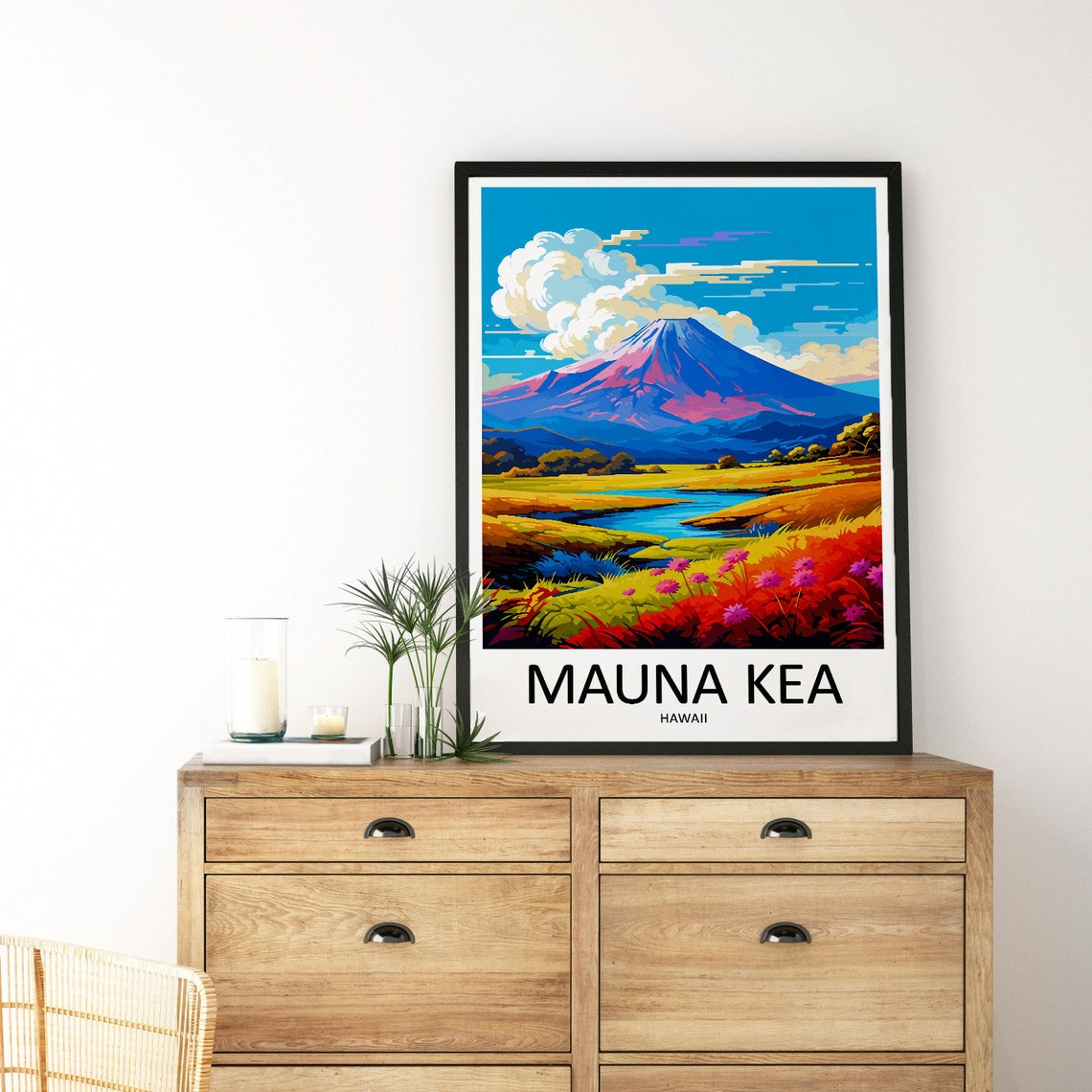 Mauna Kea Travel Poster, Hawaii Art - Image 3