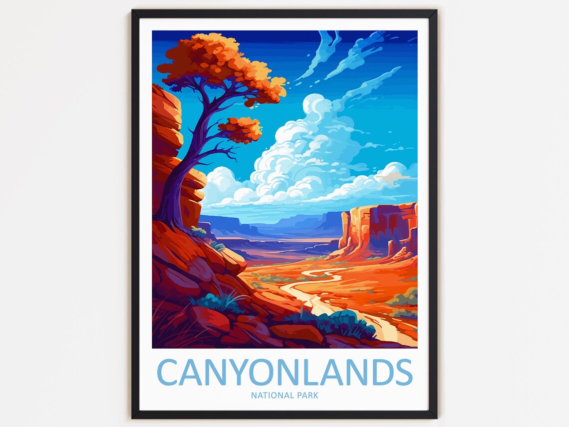 Canyonlands National Park Travel Poster, Landscape