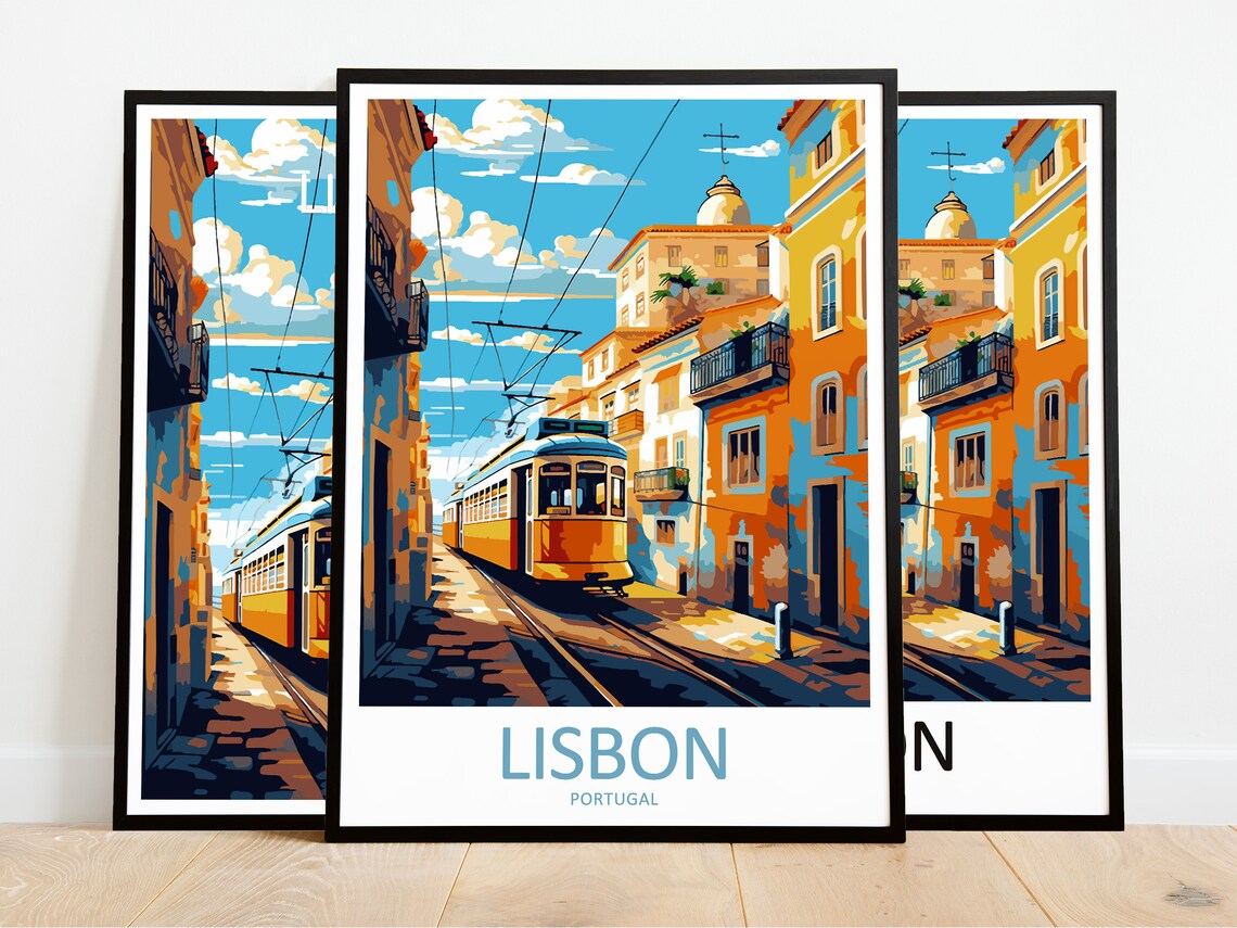 Lisbon Travel Print, Portugal Home Decor - Image 3