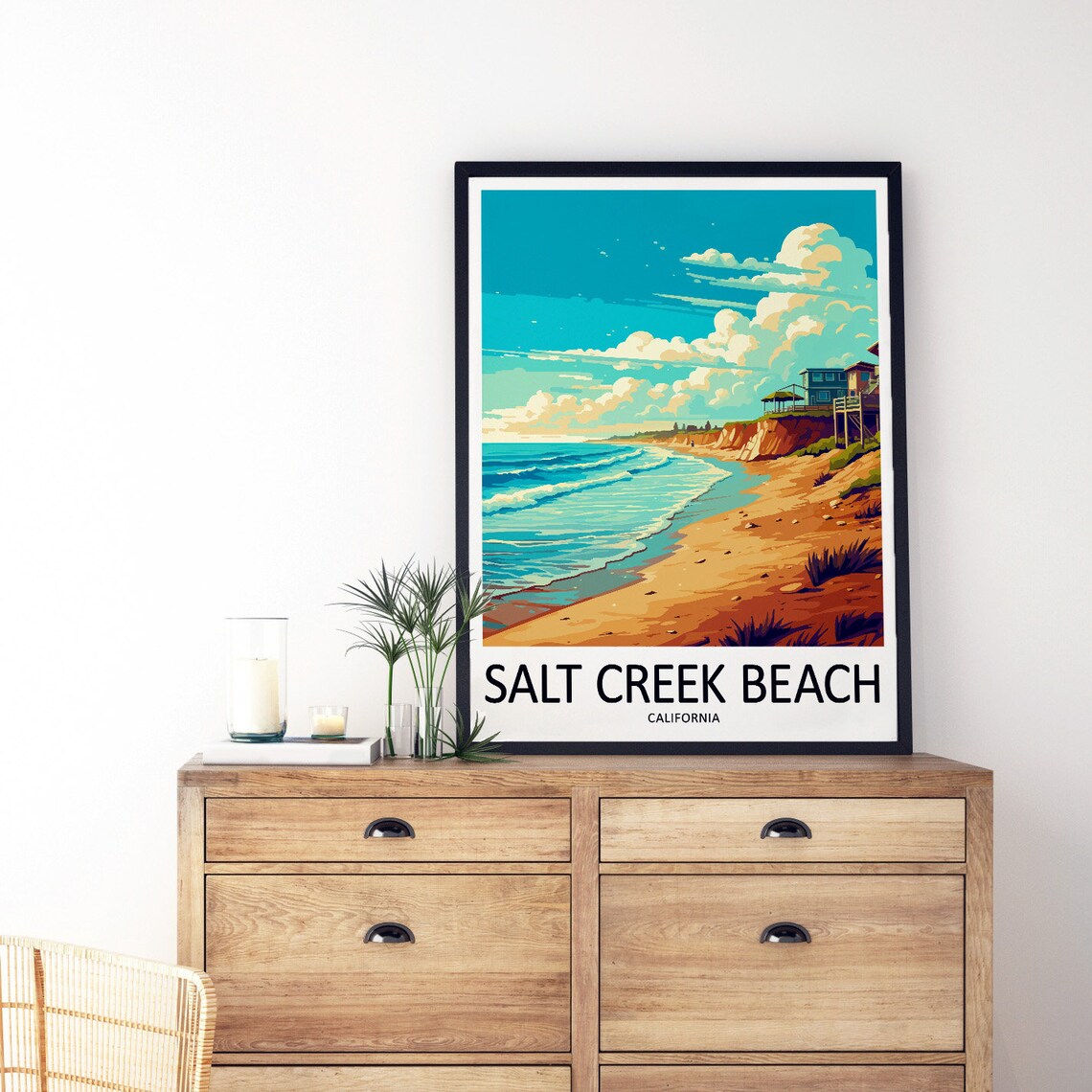 Salt Creek Beach Travel Poster, California Decor - Image 3