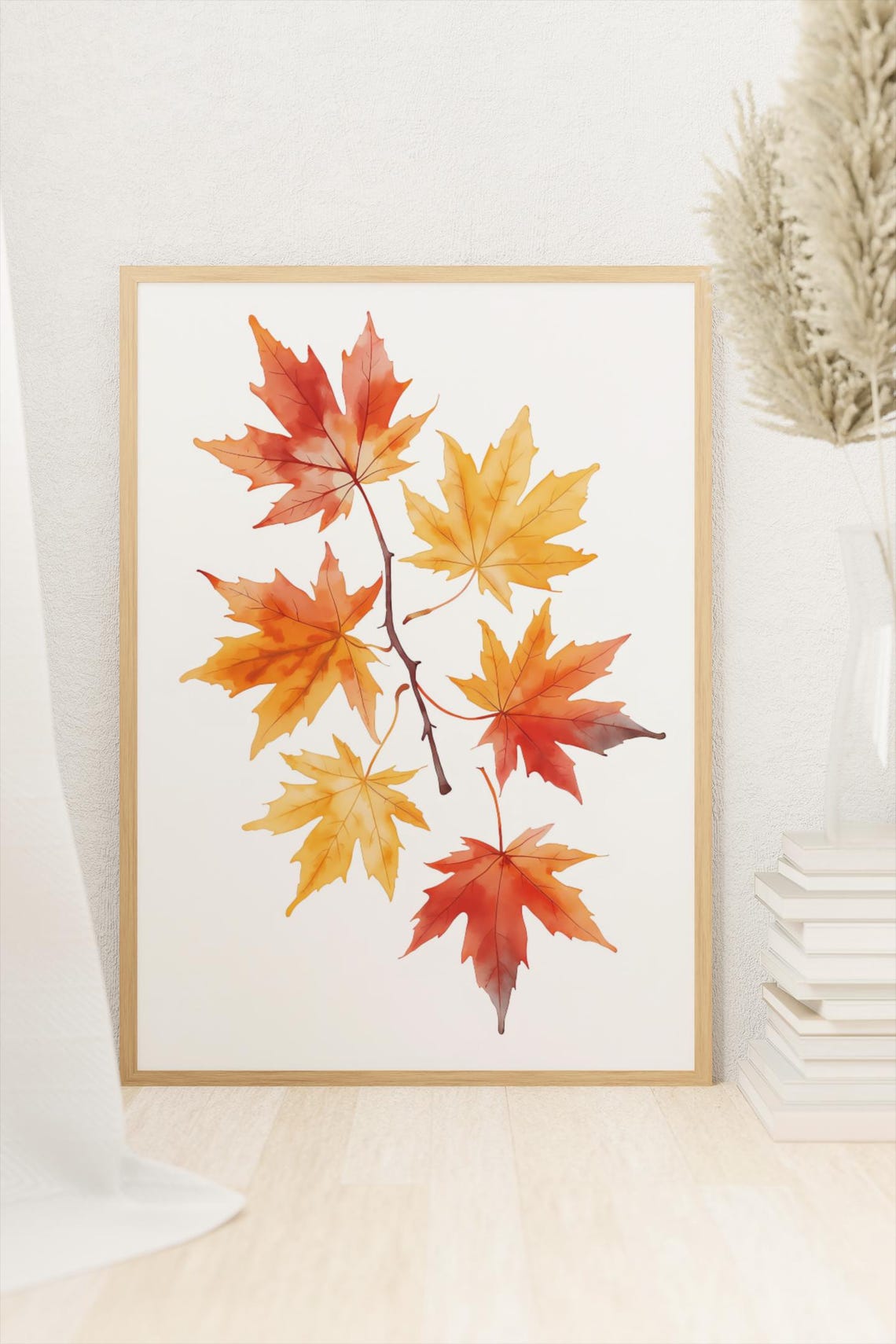Minimalist Botanical Wall Art Modern Poster Scandinavian Home Decor