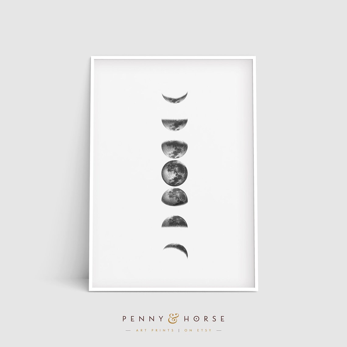 Phases Of The Moon Art Print, Lunar Phases - Image 4