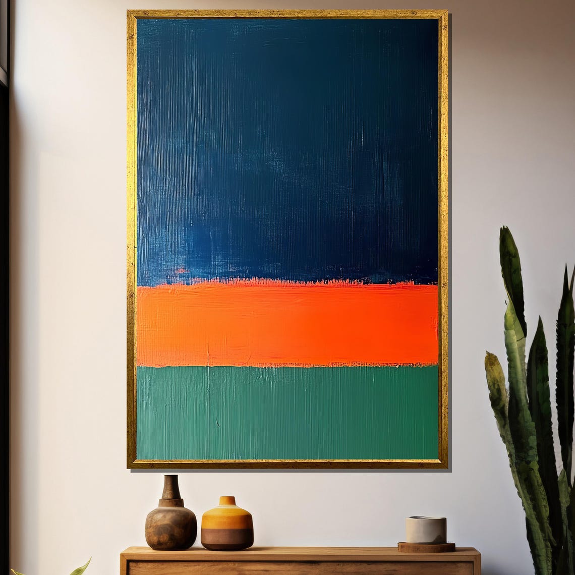 Mark Rothko Painting, Abstract Modern Decor