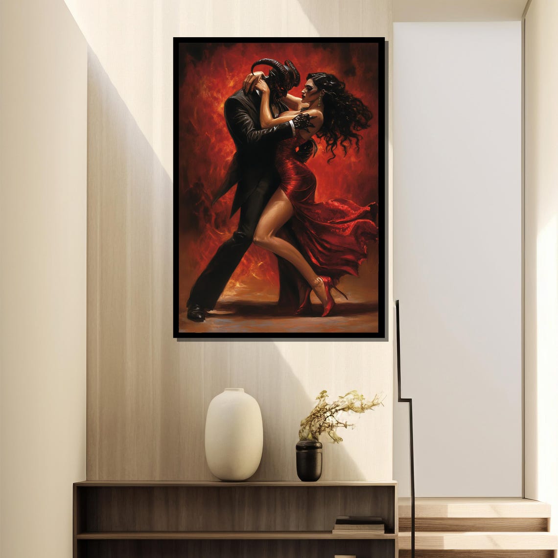 Fiery Demon Tango, Gothic Dance Poster - Image 2