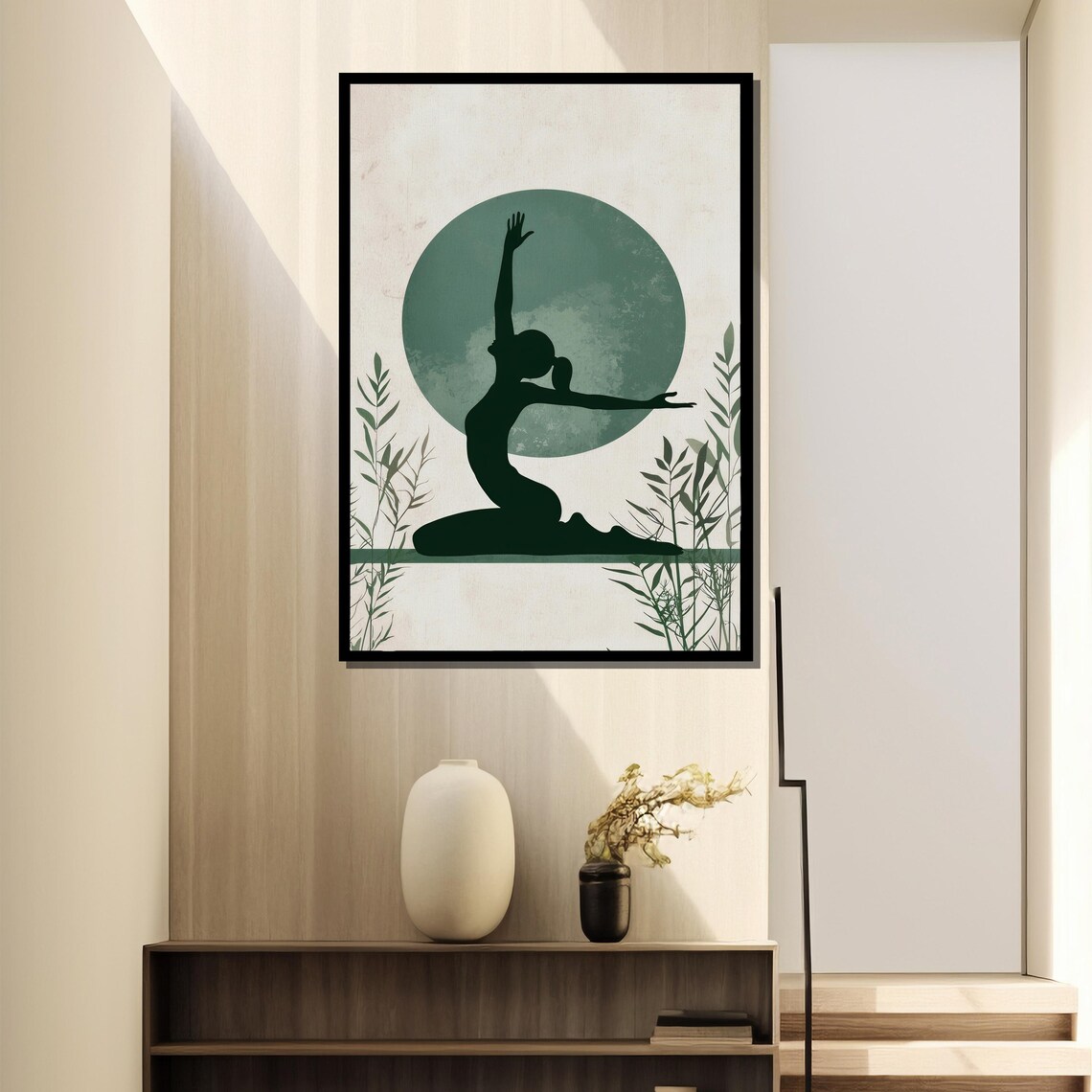 Minimalist Yoga Poster, Serene Meditation Art - Image 2