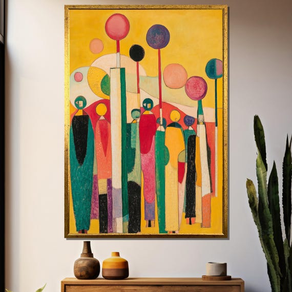 A Visit From The Good Squad, Kandinsky Inspired Abstract