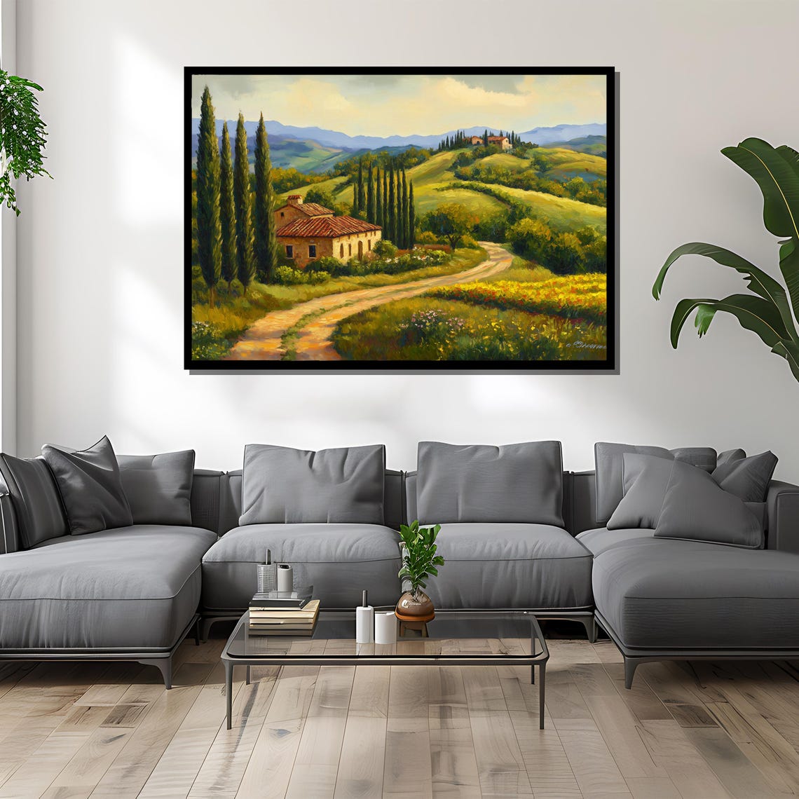 Tuscan Landscape - Modern Travel Poster - Image 2