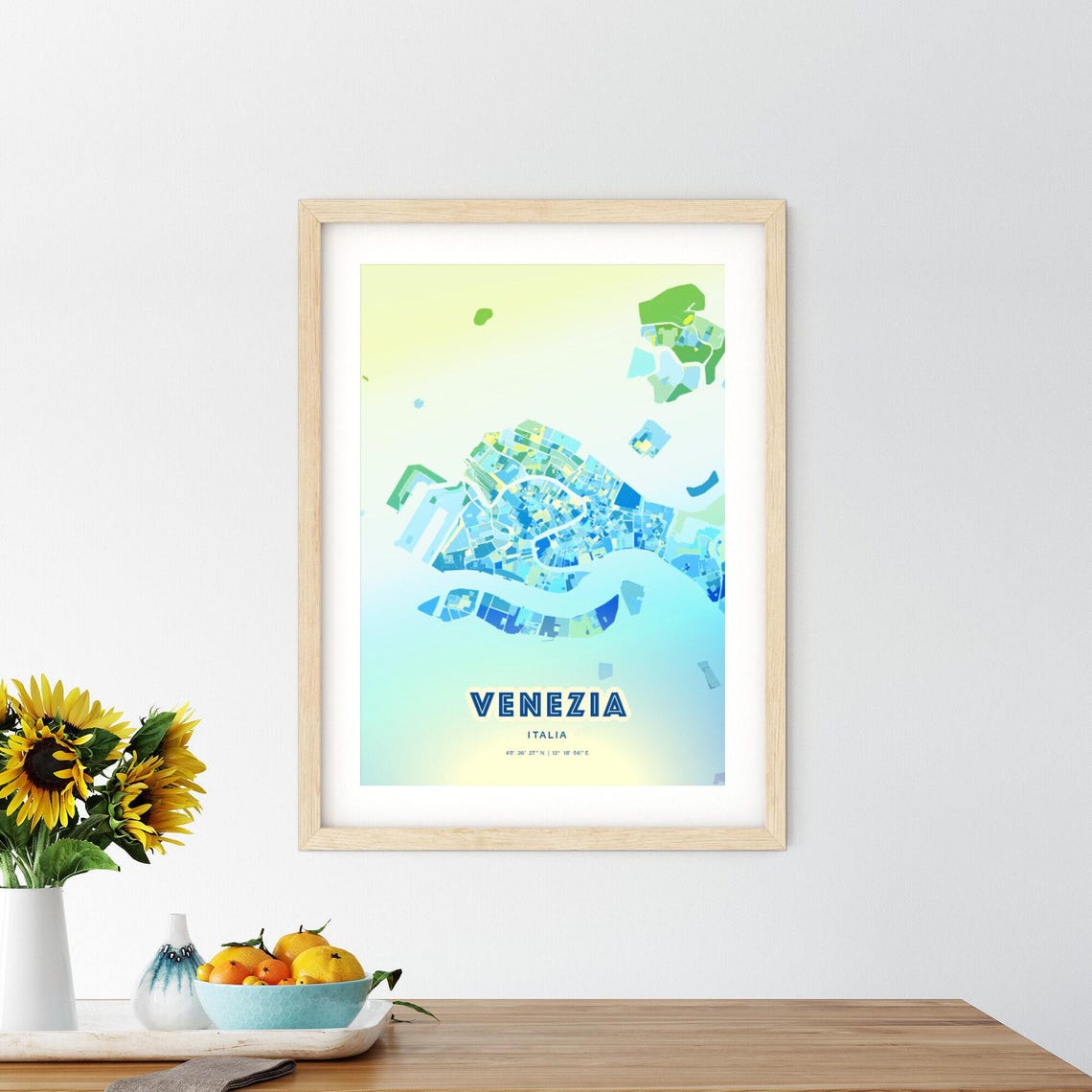 Venezia Italy Customizable City Map Poster For Home Wall Decor - Image 3