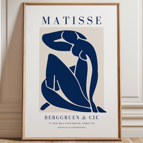 Nu Bleu - Matisse-Style Wall Art
