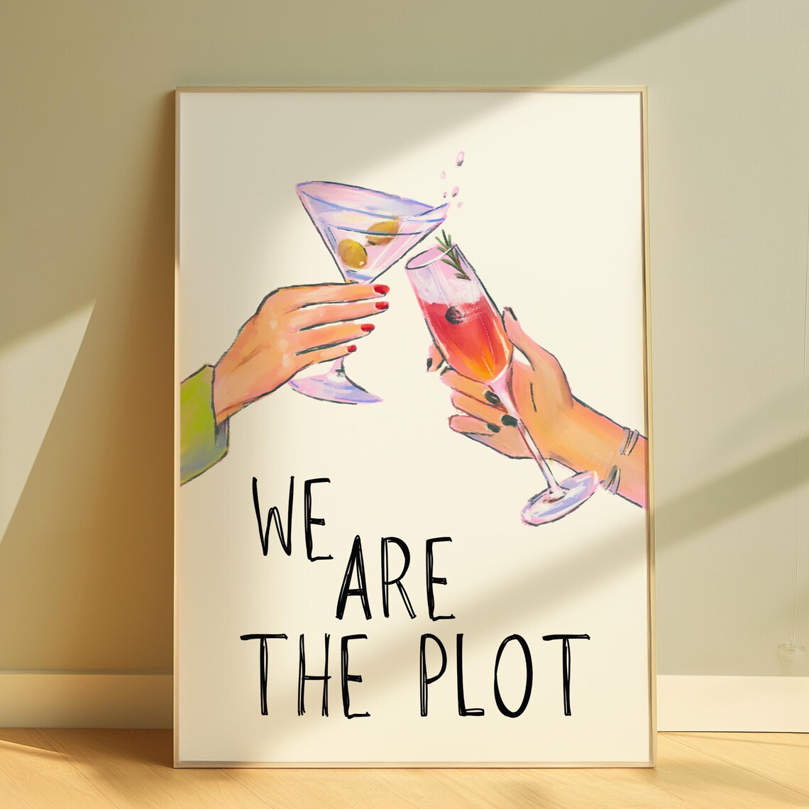 Retro Bar Kitchen Decor, Cheers Poster Print