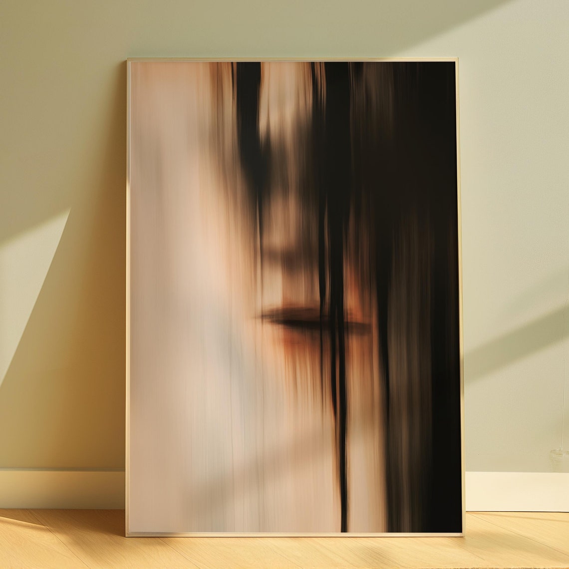 Abstract Ghostly Face, Surreal Gothic Art Print