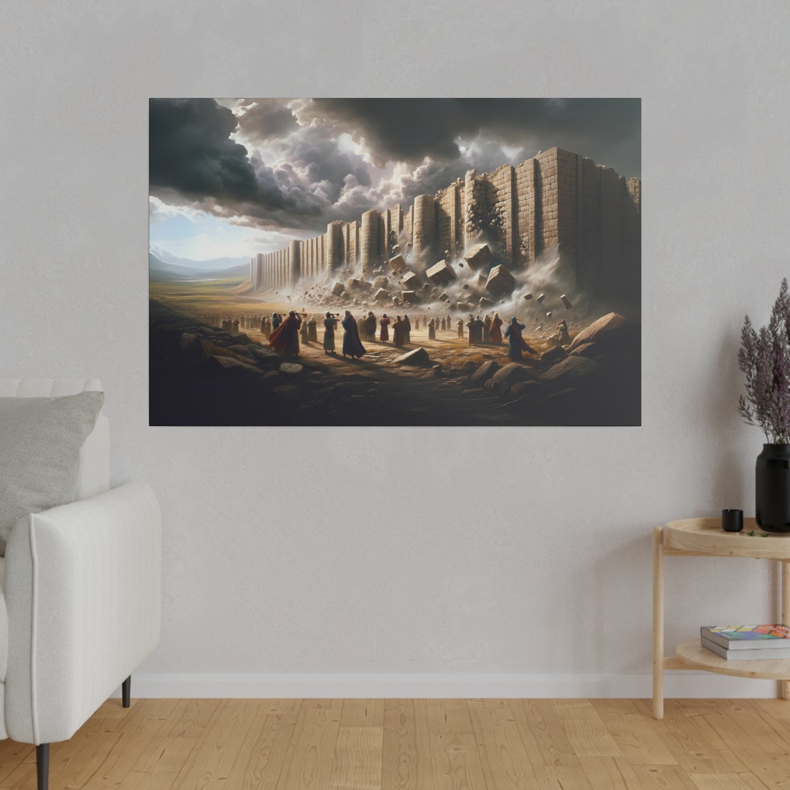 Walls Of Jericho Matte Print Christian Artwork From Bible Stories Fast Shipping - Image 4