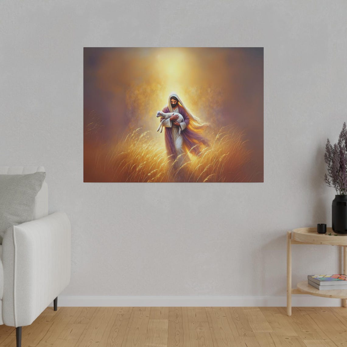 He Leaves The 99 For The One Matte Print Christian Artwork From Bible Stories Fast Shipping - Image 4