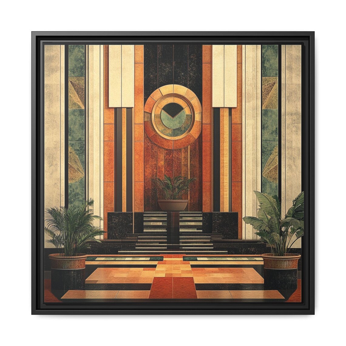 Art Deco Living Room Artwork, Elegant Gallery Piece - Image 5
