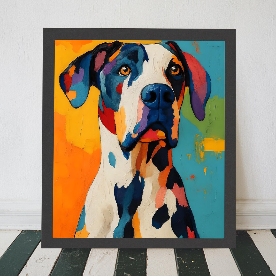 Great Dane Portrait, Modern Dog Lover Decor - Image 5