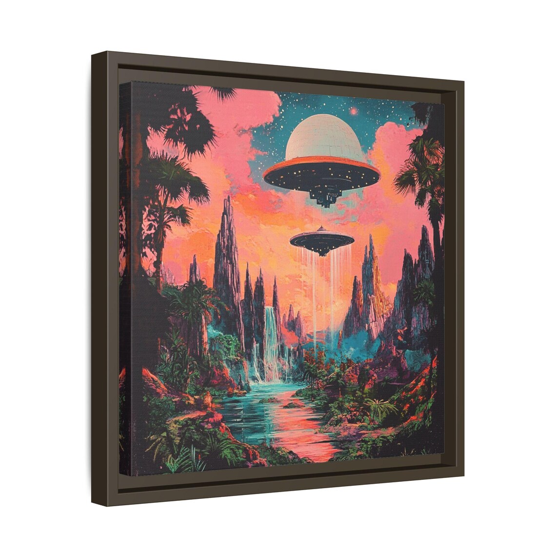 Retro Space Theme, Futuristic Rocket Poster - Image 3