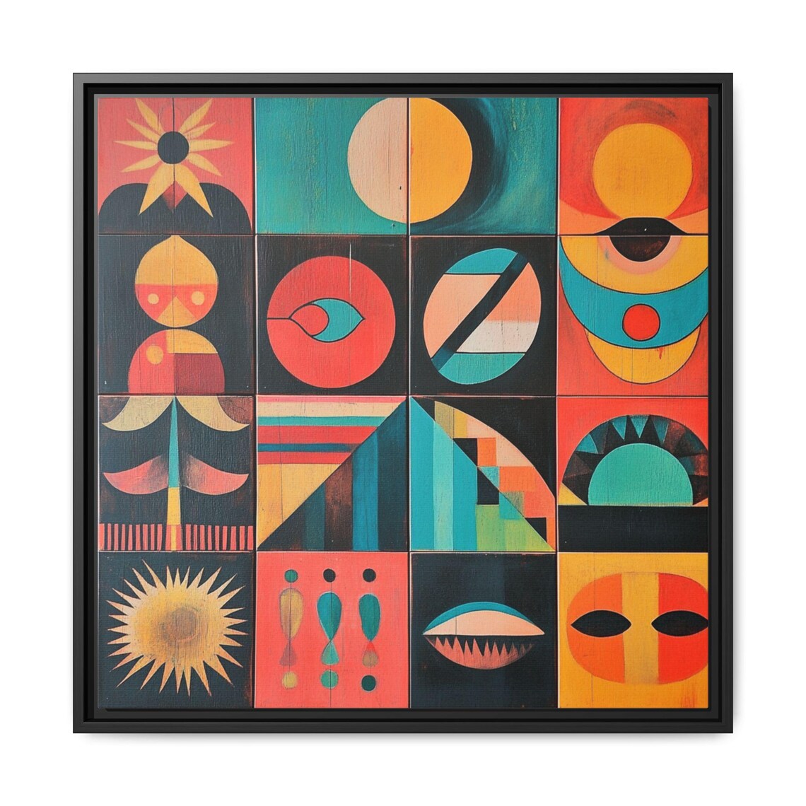 Mid Century Boho Abstract Painting, Gift For Art Lover - Image 5