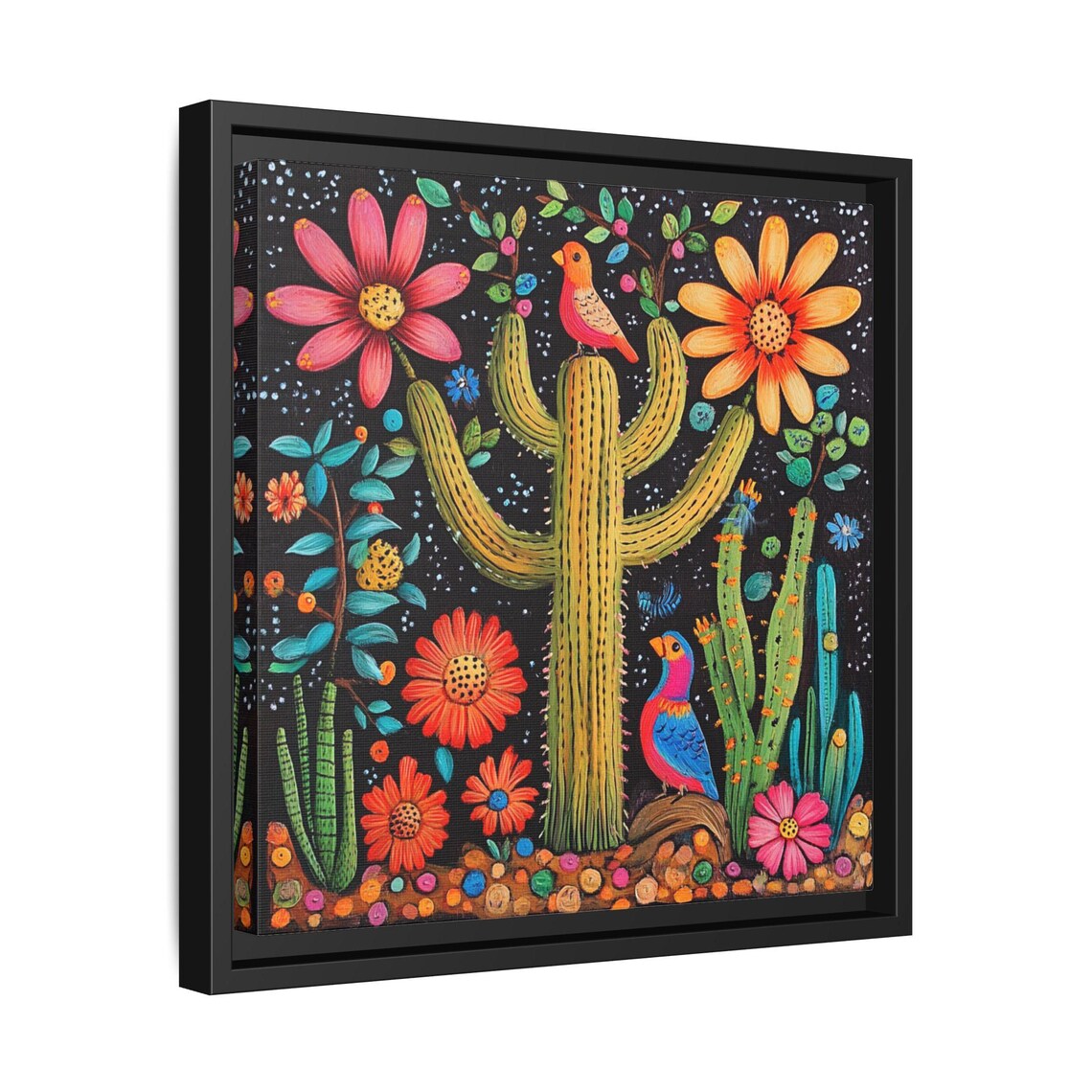 Mexican Folk Art Birds And Botanical Image - Image 2