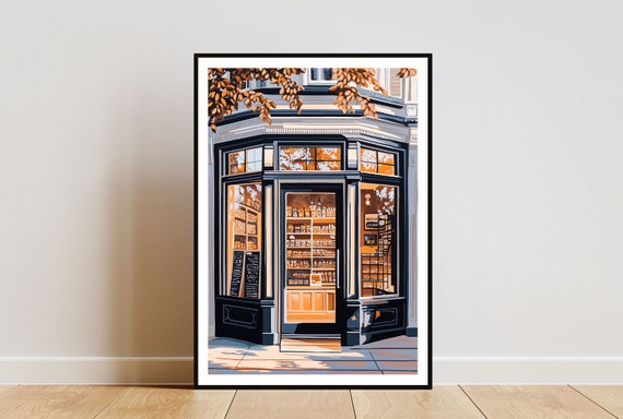 Retro Candy Shop Painting Sweet Shop Wall Art Candy Art Poster Sweets Print Candy Candy Wall Art Vintage Poster Shop Poster