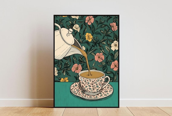 Chai Indian Tea Poster, Desi Kitchen Art Print