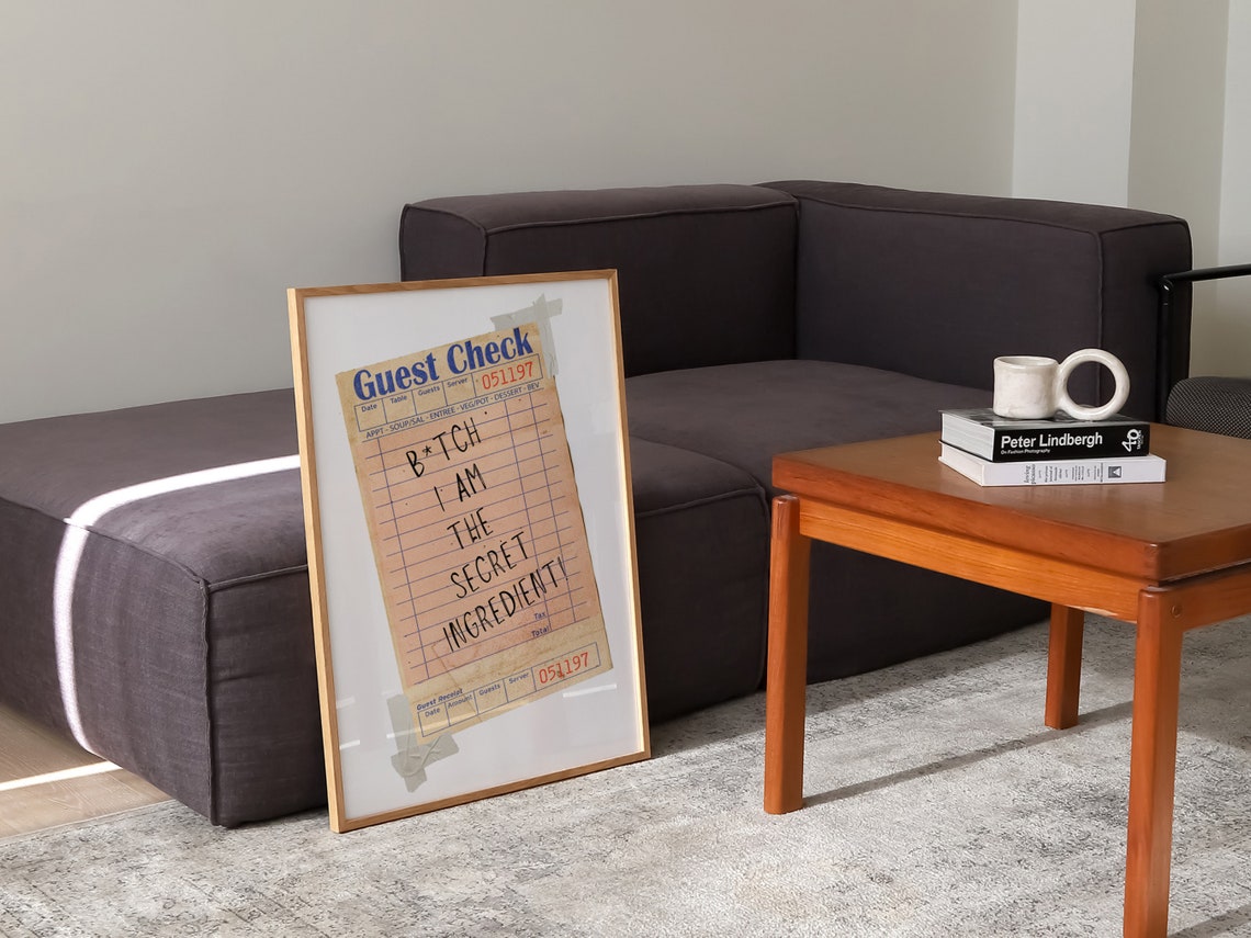B*tch I Am the Secret Ingredient Guest Check Kitchen Quote Poster - Image 4