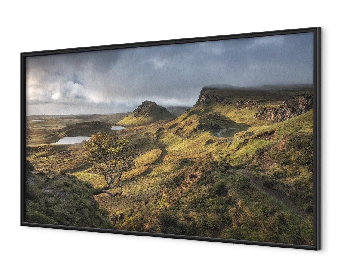 Isle Of Skye Scotland Highland Valley Lone Tree Golden Light Poster - Image 4