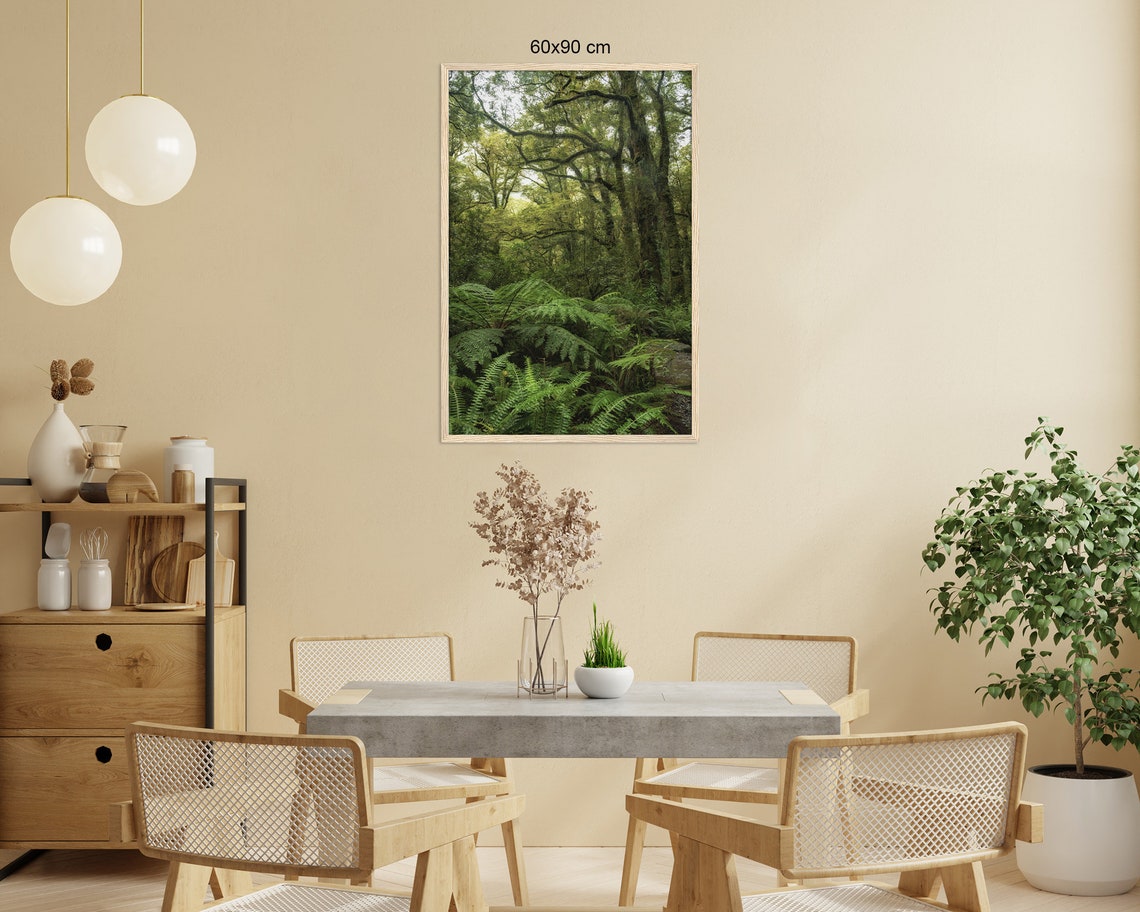 Tropical Rainforest Canopy With Giant Ferns And Mossy Trees Poster - Image 2