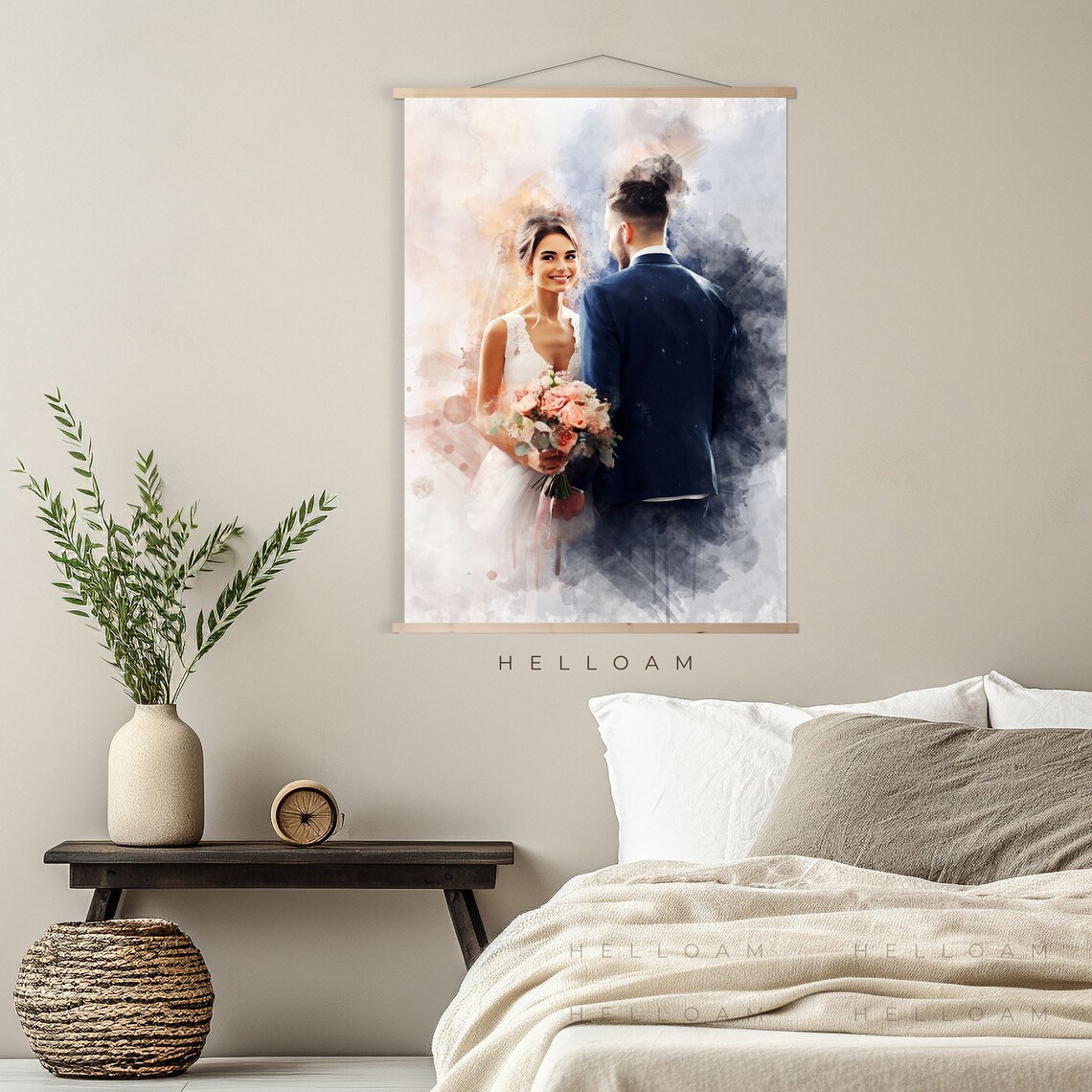 Custom Watercolor Portrait From Photo, Art Print - Image 3