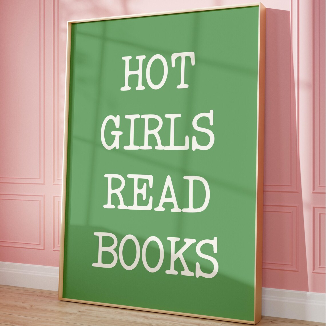 Hot Girls Read Books, Minimalist Bookish Art - Image 3