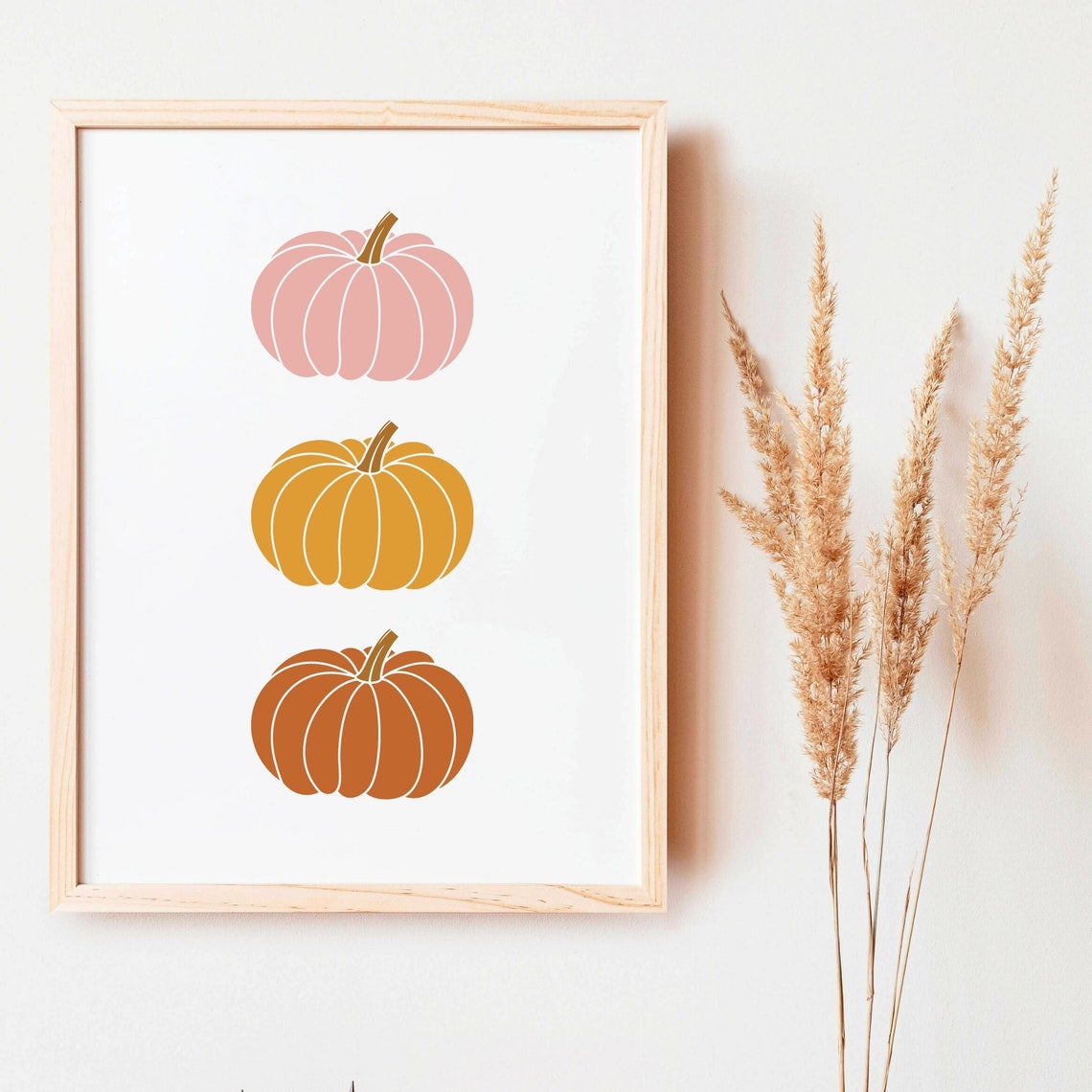 Boho Halloween Print Halloween Printables Cute Halloween Print Boho Pumpkins Fall Decor Pumpkin Digital Download - Image 3