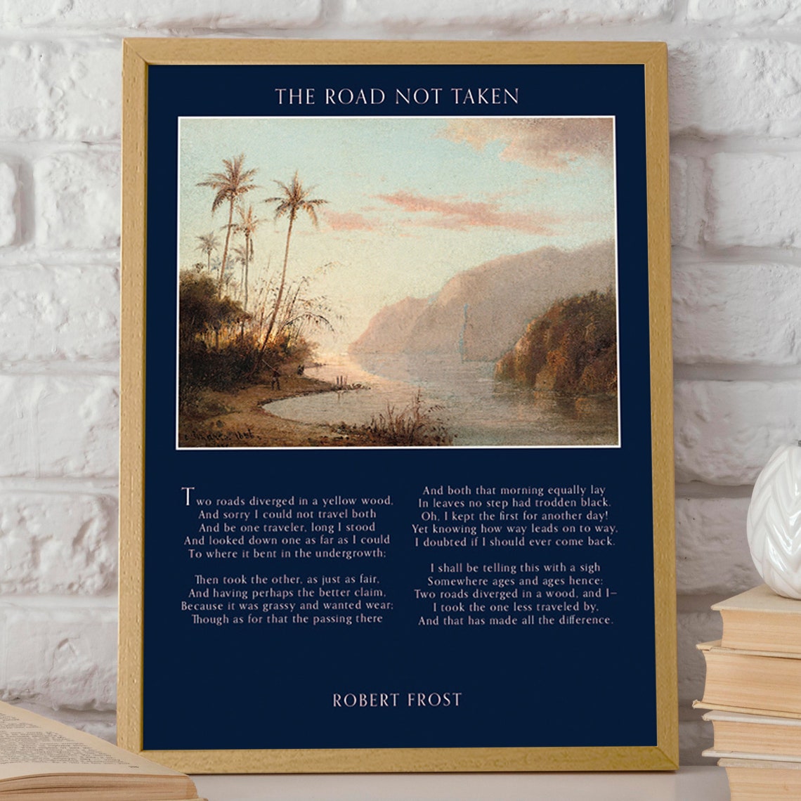 The Road Not Taken by Robert Frost Poster - Image 2