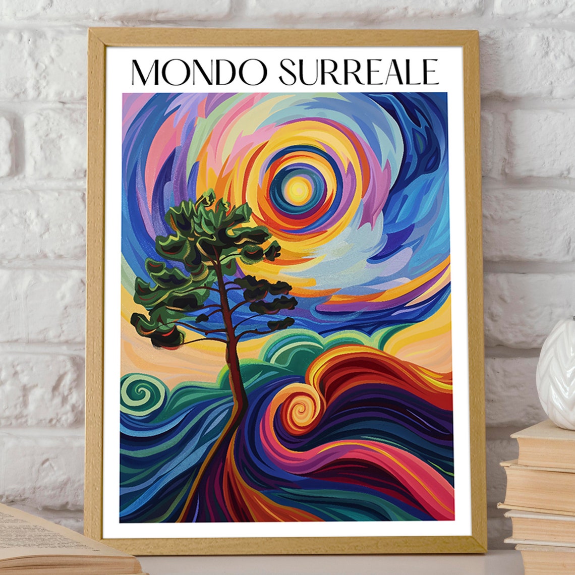 Surreal Landscape Poster Vibrant Tree Abstract Wall Art Inspired By Matisse Artwork Poster Or Print - Image 2