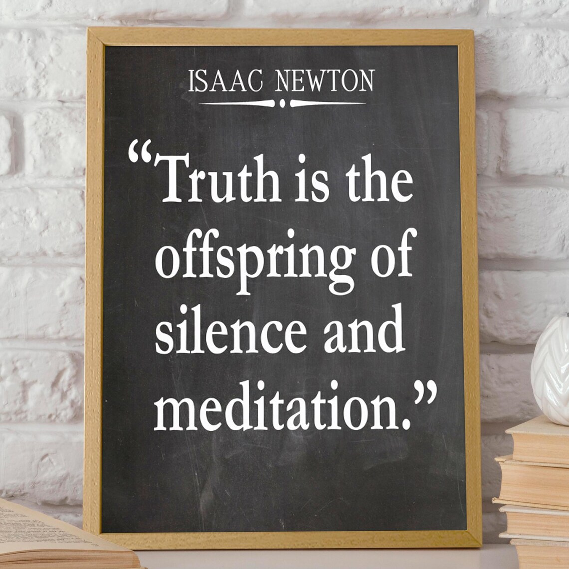 Isaac Newton Quote, Physics Science Quote