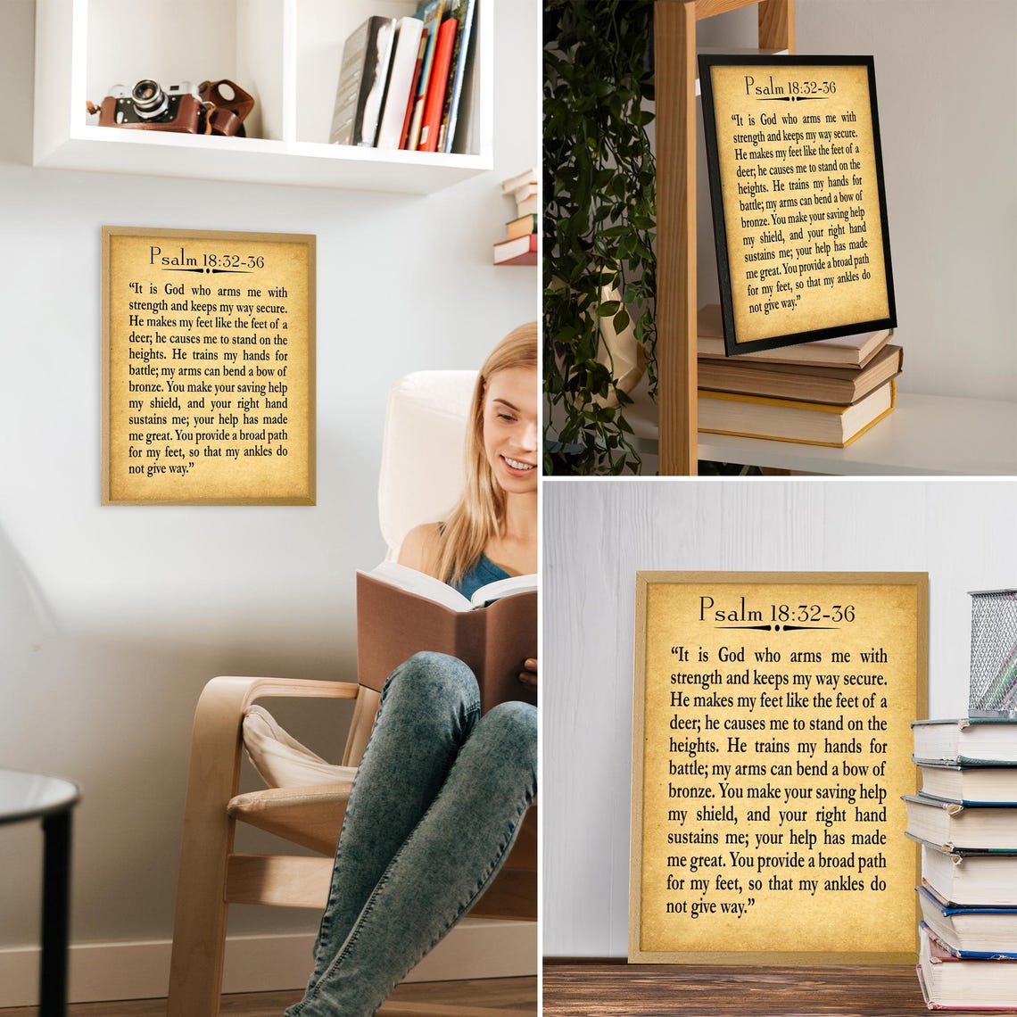 Psalm 1823 36 Psalm Quote Bible Decor Bible Wall Art Psalm Gift For Christian Posters Christian Prints Scripture Decor Scripture Wall Art - Image 2