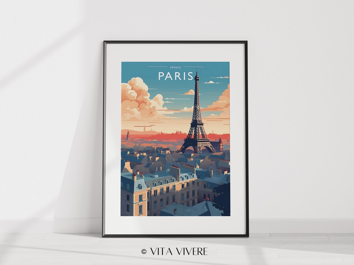 Paris Travel Poster, France City Art Print - Image 2