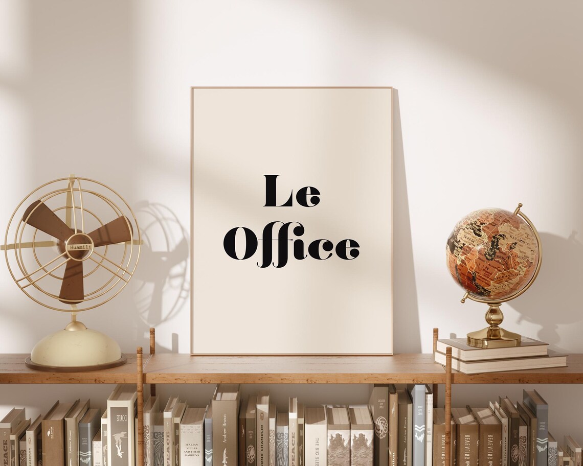 Le Office Minimalist Retro Office Sign Art Print - Image 4