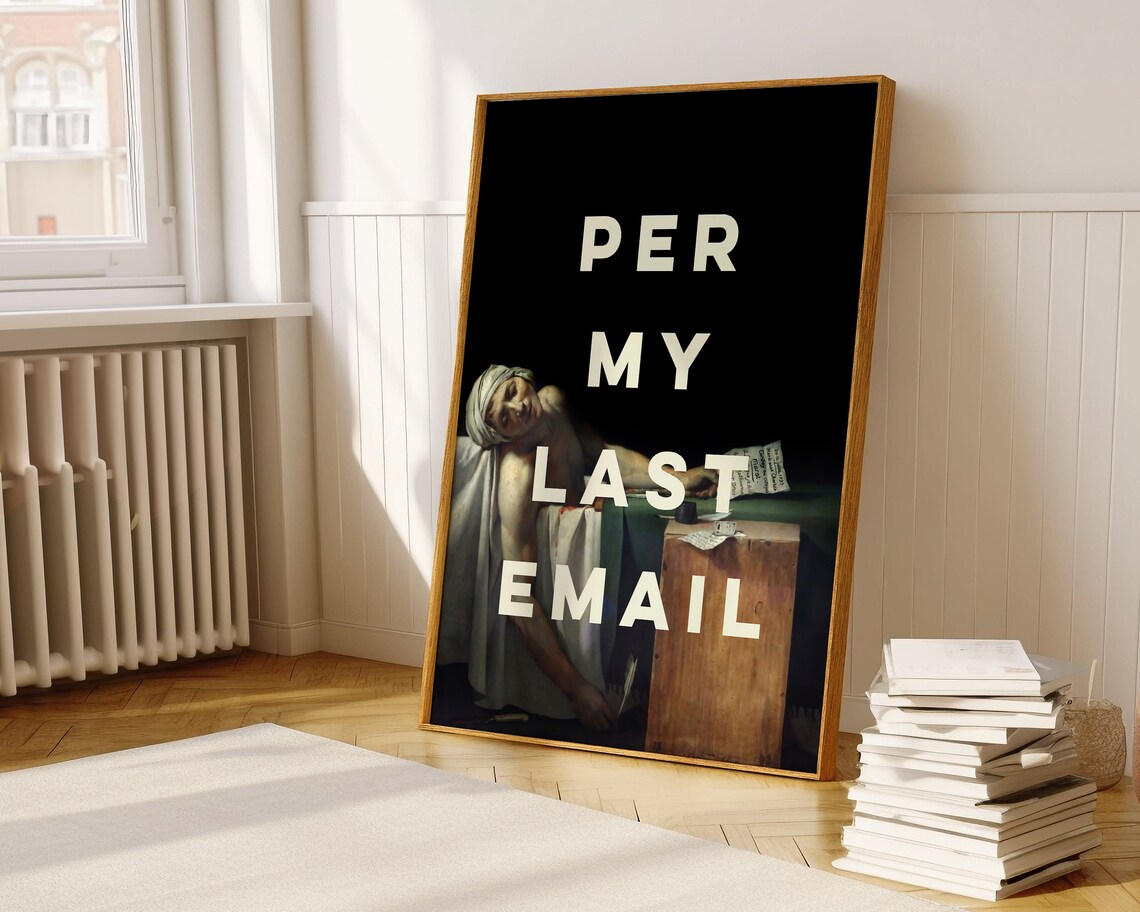 Per My Last Email Office Decor, Altered Art Poster - Image 2