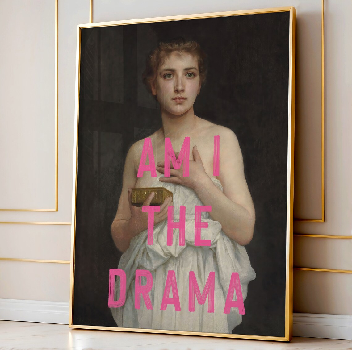 Am I The Drama Quote Poster, Funny Eclectic Decor - Image 2