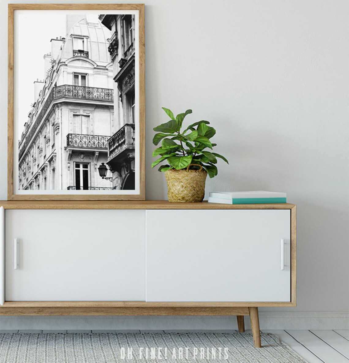 Paris Black and White Travel Poster, Apartment Art - Image 2